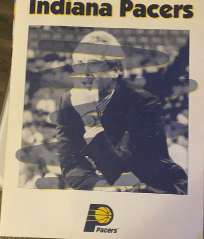 1991 Portland Trailblazers vs Indiana Pacers Pre Season Basketball Scorecard