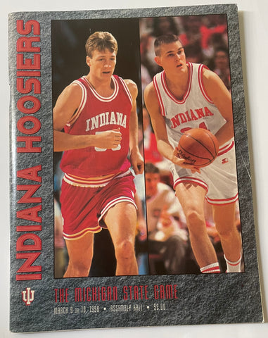 Indiana University vs Michigan State program 1996