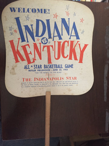 1963 Indiana vs Kentucky High School Basketball All Star Game Fan