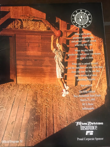 1995 Indiana High School Basketball State Finals Program